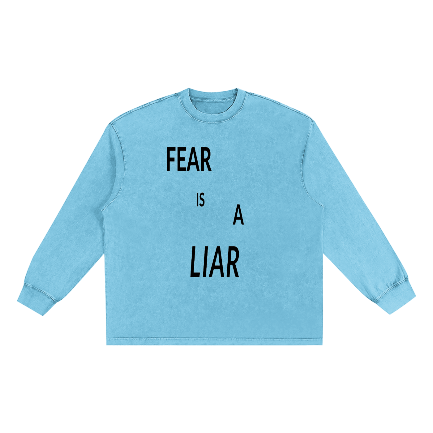 Snow Washed Oversize Long Sleeve T-shirt