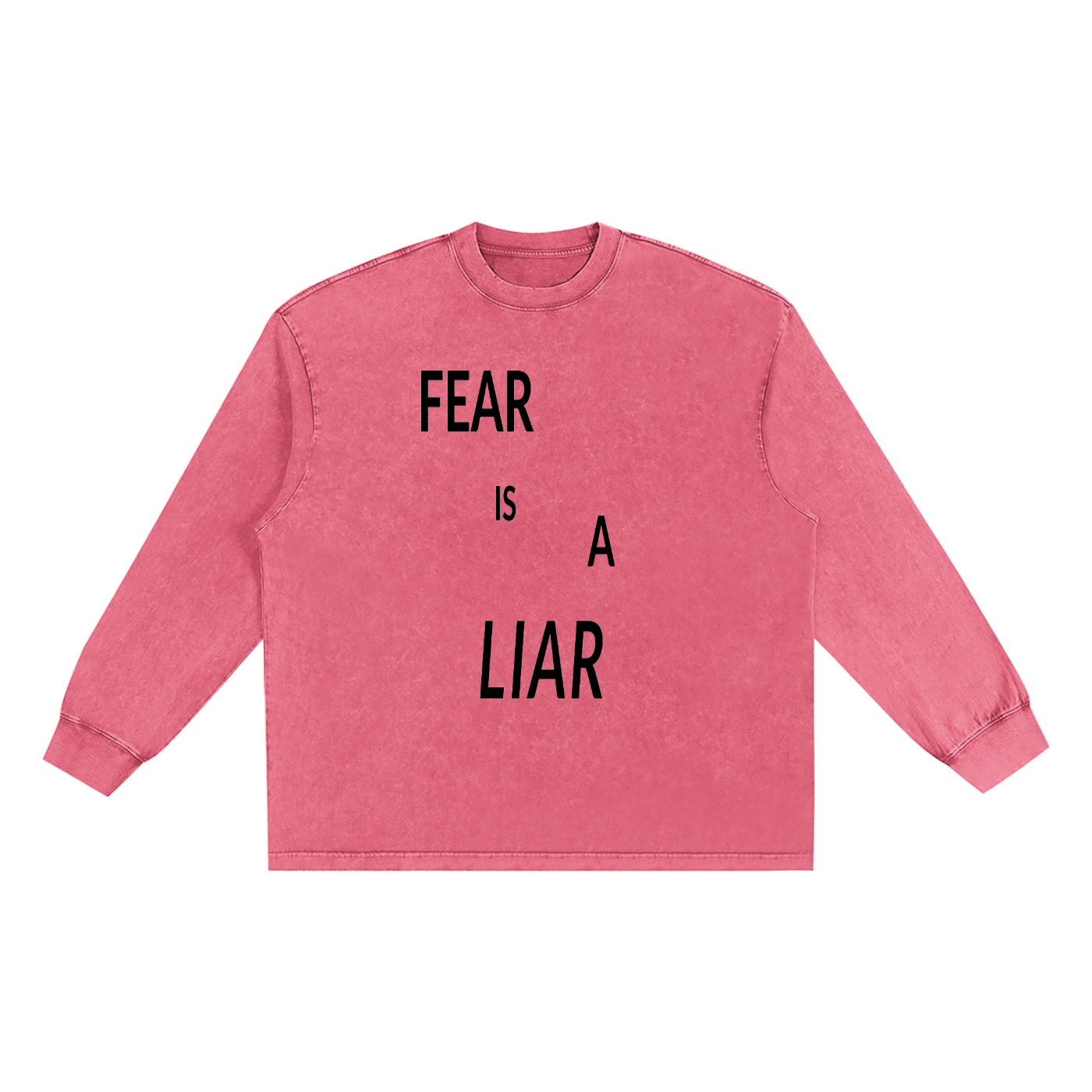 Snow Washed Oversize Long Sleeve T-shirt